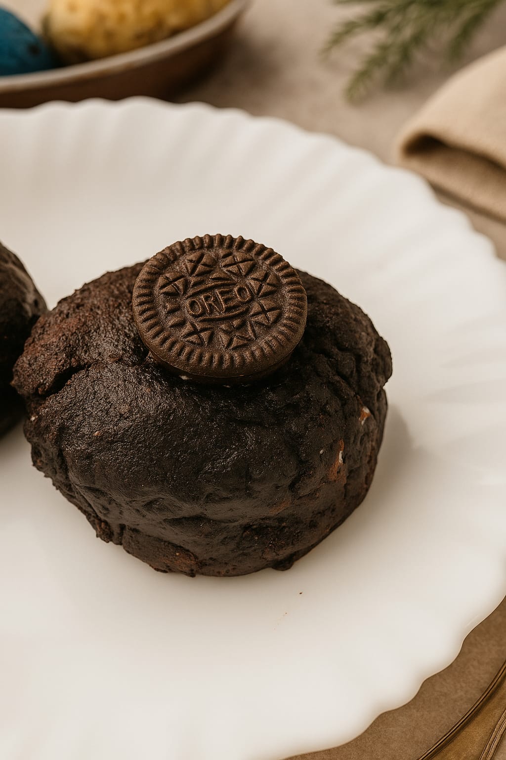 A Pack of 4 Oreo Chocolate Cookies
