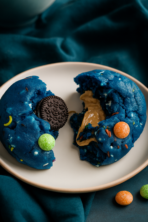 A Pack of 4 Birthday Caramel Cookies (Best for Kids)