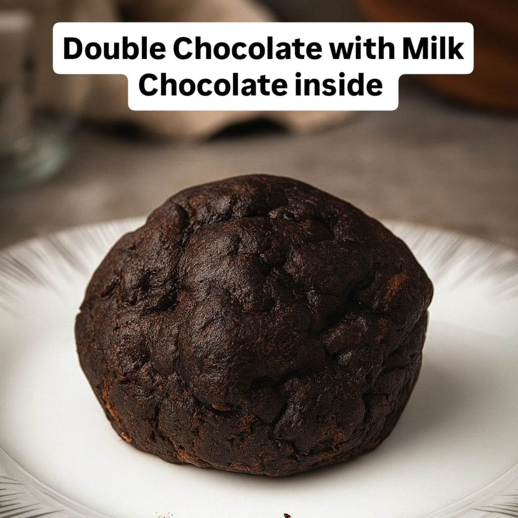 A Pack of 4 Double Chocolate Cookies