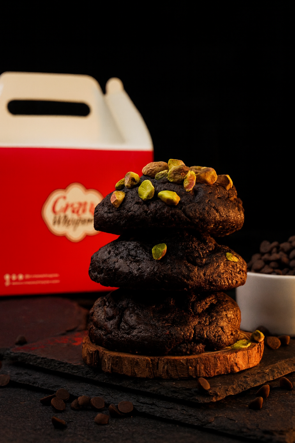 Double Chocolate Kunafa Cookies