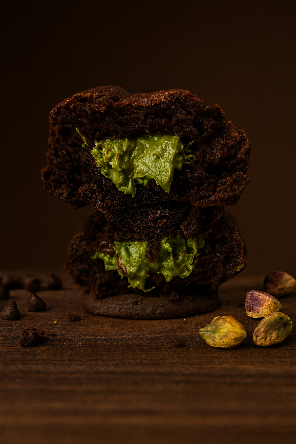 A Pack of 4 Double Chocolate Kunafa Cookies