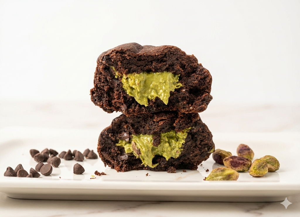 Double Chocolate Kunafa Cookies